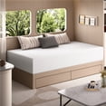 thumbnail image 2 of Yaheetech 12-Inch Twin Gel-Infused Memory Foam Mattress with Green Tea Scent, White, 2 of 7