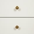thumbnail image 5 of Kate and Laurel Finco Midcentury Modern Style Side Table with 2 Drawers, White Finish with Brass Hardware, 5 of 6