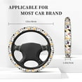 thumbnail image 5 of Bingfone Wine Bottles Glasses Steering Wheel Cover - Universal 15 Inches Car Steering Wheel Covers Grip Auto Internal Accessories, 5 of 7