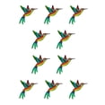 thumbnail image 3 of Toystoory Colgante de pared de colibrí de hierro, decoración Universal para el hogar, artesanías de Metal, apariencia vívida, pájaros Amarillo 10Conjunto, 3 of 6