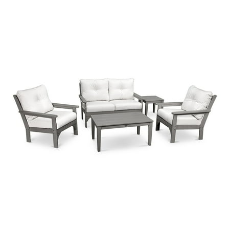 Polywood Reg Vineyard High Density Polyethylene 5 Piece Deep Polywood Reg Vineyard High Density Polyethylene 5 Piece Deep Seating Patio Conversation Set