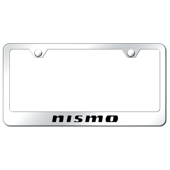 Nissan Nismo Laser Etched Logo Stainless Steel License Plate Frame (Chrome)