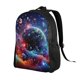 thumbnail image 2 of Disketp Outer Space Floating Numbers And Letters Mochila Unisex de Apertura Lateral Completa, Mochila para Laptop para Escuela, Trabajo y Viajes, 2 of 8