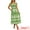 Green, variant on DARING DIVA Square Neck Flutter Sleeve Smocked Flowy Maxi Boho Dress XS Green