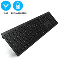 thumbnail image 1 of Universal Wireless Keyboard Inbuilt 480 mAh Lithium Batteryn,2.4G Wireless Rechargeable Keyboard Laptop Office, 1 of 9