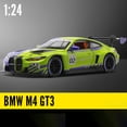 thumbnail image 1 of Coche deportivo de aleación BMW M4 GT3, vehículo de juguete de Metal fundido a presión, modelo de simulación de sonido y luz, colección de regalo para niños, 1:24, 1 of 5