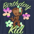 thumbnail image 2 of Boy's Guardians of the Galaxy Birthday Kid Groot  Graphic Tee Navy Blue Medium, 2 of 4