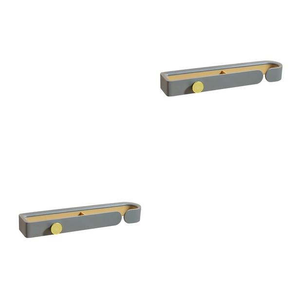 Cateissary Estante para zapatillas montado en la pared para dormitorio, sala de estar, soporte para colgar zapatos, almacenamiento de drenaje, Gris 2piezas