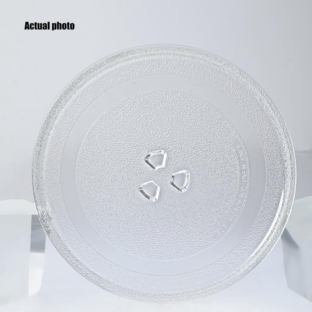 Microwave Glass Turntable 24.5cm Y-Base Heatproof Rotating Plate Dishwasher Safe Replacement