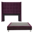 thumbnail image 1 of Box Base Cama Individual + Cabecera Titan Velvet, 1 of 7