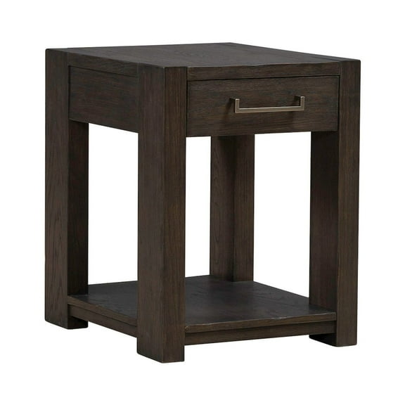 Liberty Furniture Lennox Hill Living Room Chairside Table  - Bark