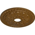 thumbnail image 3 of Ekena Millwork 18"OD x 3 1/2"ID x 1 3/8"P Warsaw Ceiling Medallion (Fits Canopies up to 3 1/2"), Hand-Painted Smokey Topaz, 3 of 6