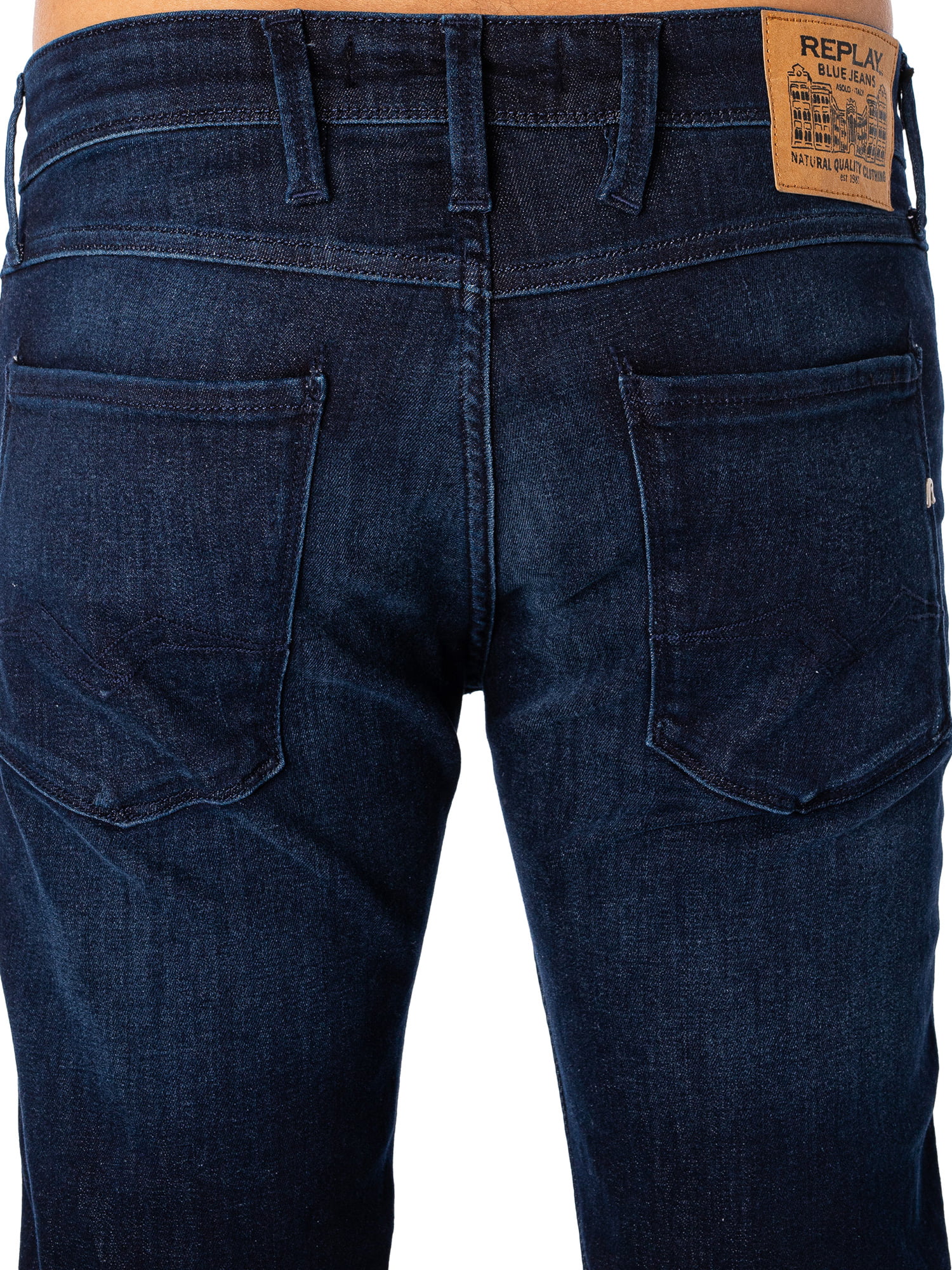 Anbass Blue Replay Slim Jeans,