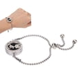 thumbnail image 1 of Brazalete de Aromaterapia de Acero inoxidable, Diseño de Imán de Placas de Aromaterapia Ajustable Resistente para el Uso Diario para la Graduación Para la Fiesta de NaviDad, 1 of 7