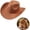 Khaki, variant on Clossjun Womens Western Cowboy Hats Studded Pinched Cowgirl Caps Wide Brim Fedoras Beanies with Belt Buckle Party Outdoor Activity Head Wear