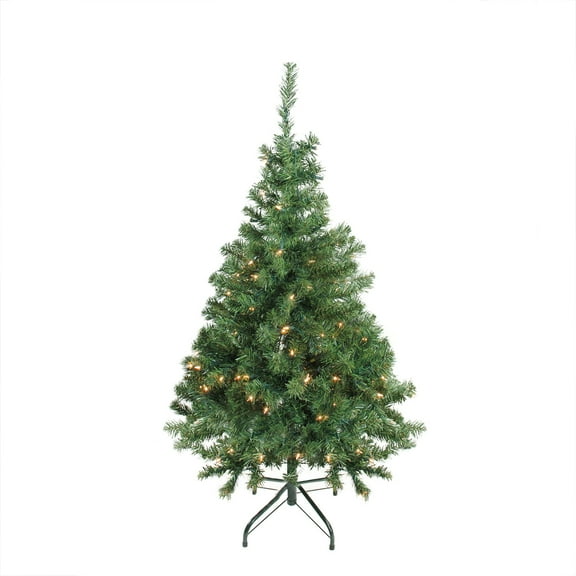Northlight Pre-Lit Niagara Pine Medium Artificial Christmas Tree - 4' - Clear Lights