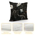 thumbnail image 4 of SHERONV Black and White Striped Sunflower Creative Yellow Decorative Throw Pillow Cover  Throw Pillow Case Cushion Cover Home Décor Sofa Decorative Pillow  20x20in, 4 of 5