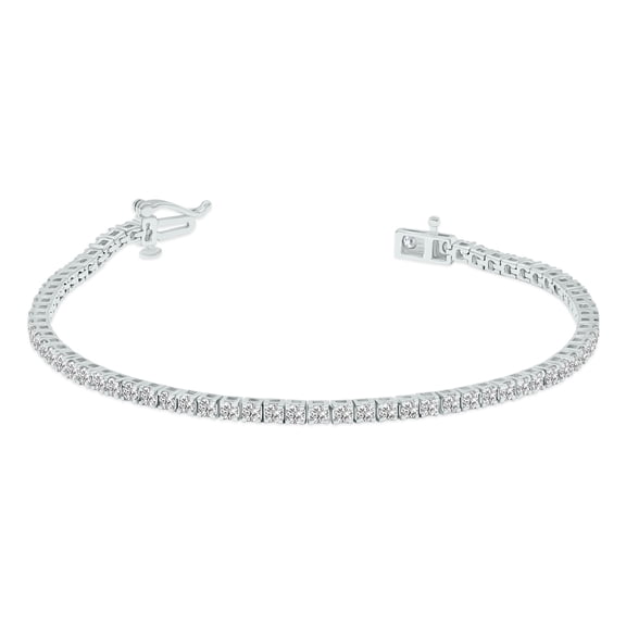 SZUL Women's 4 Carat TW Lab Grown Diamond Tennis Bracelet in 14K White Gold (G-H Color, VS1-VS2 Clarity)