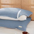 thumbnail image 5 of RBCKVXZ Oil Proof Pillow Cover with Straps Unmixed Cotton Pillowcase, 30x20 inch Queen/Standard Size - Soft, Cooling, Crisp & Breathable Cotton Percale Weave Pillowcase for Queen Pillow (Blue), 5 of 6