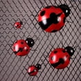 thumbnail image 4 of Metal Garden Wall Art Decorative Cute Ladybugs 4 PCS Live Lady Bugs Garden Decorations Outdoor Clearance Fence Yard Art Iron Yard Decorations Ladybug for Path, Lawn, Patio, Backyard, 4 of 6