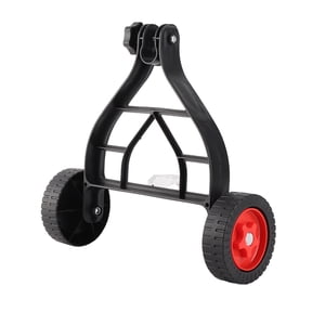 Labor Saving Auxiliary Wheel, Stable Support Design, Adjustable Height and Angle, Compatible with Grass Trimmer, for Easier Weeding Work