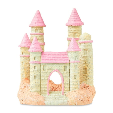 Vibrant Life Resin Aquarium Decor, Princess Castle Ornament, 4.09" x 3.14" x 5.03"