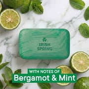 Irish Spring Original Deodorant Bar Soap for Men, With Flaxseed Oil, 3.2 oz Bar (2 Pack)