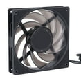 thumbnail image 1 of Case Cooler Fan, 140mm CPU Fan 2000RPM 4 Pin PWM Quiet Silicone Pad  for Computer Black,White, 1 of 7