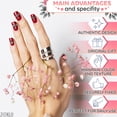 thumbnail image 4 of Adornos para uñas ZOKLU cruz 100 piezas de metal y acrílico para nail art, 4 of 9