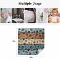 thumbnail image 5 of Cloth Napkins Set of 8 - 20x20 Inches, Blue Brown Washable Reusable Table Napkins, Rustic Farmhouse Dog Paw Vintage Soft & Absortbent Dining Napkin for Party Wedding Hotel Restaurant, 5 of 8