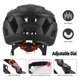 thumbnail image 2 of Casco de seguridad Casco de bicicleta con parabrisas y visera solar, luz trasera recargable, casco de bicicleta ajustable para seguridad y protección, 2 of 8