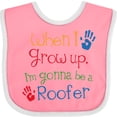 thumbnail image 3 of Inktastic Roofer Future Boys or Girls Baby Bib, 3 of 4