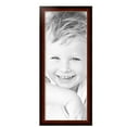 thumbnail image 2 of ArtToFrames 13" x 33" Matte Mahogany with Gold Accent Diploma Picture Frame, 13x33 inch Brown Wood Poster Frame (WOM-5109), 2 Pack, 2 of 6