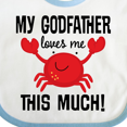 thumbnail image 4 of Inktastic My Godfather Loves Me Godchild Boys or Girls Baby Bib, 4 of 4