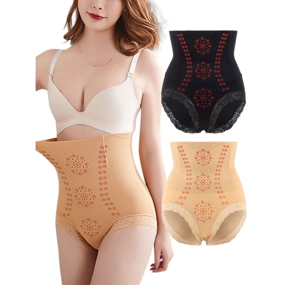 Deago Women's Shapewear High Waist Postpartum Underwear Slimming Body Shaper Tummy Control Panty (Black, M/L)