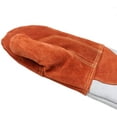 thumbnail image 4 of Vollum High-Heat Orange-Top Suede Oven Mitts 1 Pair 16 Inch, Resistant to 572F, 4 of 6