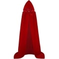 thumbnail image 1 of Aricy Capa larga de terciopelo con capucha unisex con capucha Disfraces de Halloween Navidad Cosplay 43-71 pulgadas, 1 of 3