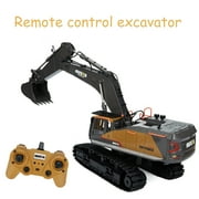 2.4Ghz 22 Channel RC Excavator Alloy Rechargeable Mini Truck Simulated Vehicles Toys for Kids Birthday Gift