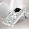 thumbnail image 4 of Glitter Case for Xiaomi Redmi 10C, Bling Sparkle Floating Liquid Soft TPU Cushion Fashion Girly Women Girls Clear with Ring Holder Phone Cover for Xiaomi Redmi 10C  Silver, 4 of 12