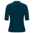thumbnail image 4 of Birdeem Mode Femmes Été T-Shirt Uni à Col Rond Manches Courtes Blouse Décontractée, 4 of 10