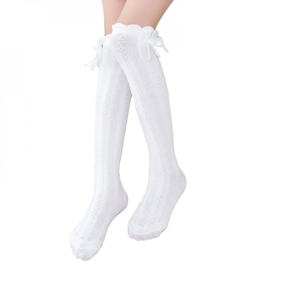 Big Clearance! Girl Cotton Socks School Uniform Knee High Socks Kids