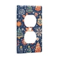 thumbnail image 2 of Yayeee Duplex Wall Plate 1-Gang 4.5"x2.7" Home Receptacle Light Switch Decorative Outlet Cover, Christmas Splendor, 2 of 7