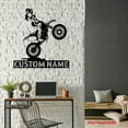 thumbnail image 4 of Craftnamesign Custom Girl Motocross Biker Metal Sign LED Light, Custom Female Dirt Bike Name Sign, 4 of 5
