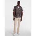 thumbnail image 2 of George Men's Linen Blend Camp Shirt with Short Sleeves, Sizes S-3XL, 2 of 5