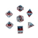 thumbnail image 4 of 7 Piezas Dados Poliédricos Metálicos D6 D4 para de Dragón - azul rojo negro azul perfke Lote de dados poliédricos, 4 of 7