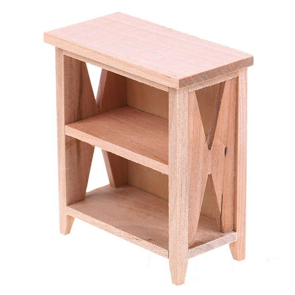 1:12 Dollhouse Miniature Furniture Mini Wooden Cabinet Display Cupboard Doll House Handcrafted Bedside Table Model Accessories