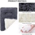 thumbnail image 2 of Alfombra para perros lavable a máquina, manta para cama para perros de doble cara, cama para mascotas utilizable (l 100/75 cm, gris oscuro) Rojo Verde Cocina, Decoración y Otros, 2 of 5