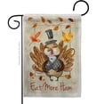 thumbnail image 2 of Breeze Decor 63056 Thanksgiving Eat More 2-Sided Impression Garden Flag - 13 x 18.5 in., 2 of 2