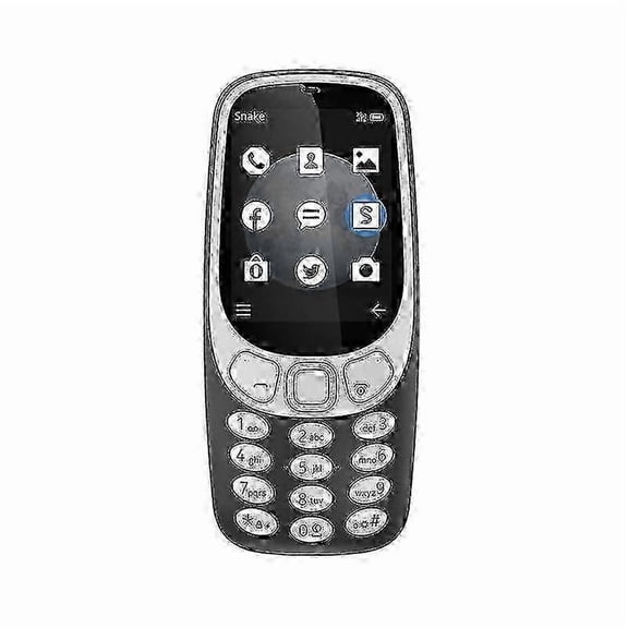 3310 Dual SIM Mobile Phone with 2.4 Inch Color Display Long Battery Life Basic Feature Phone with Torch Light