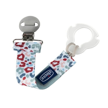 Chicco Fashion Pacifier Clip, Multicolor, New